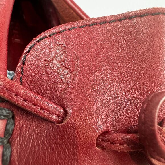 Tod's Ferrari Red Leather Driving Moccasins Size 6 / EU 36 Made in Italy Classic - Picture 10 of 13